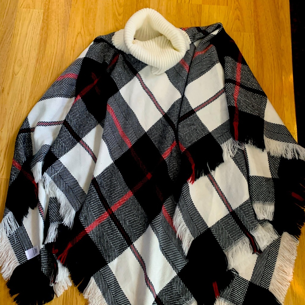 OS poncho, so cozy for those chilly days!
